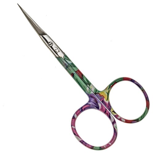 фото Fiera, ножницы маникюрные для кожи ручная заточка цветные ручки (цветные), f-731-1-sh