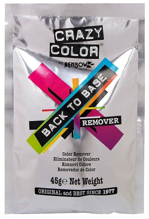 Crazy Color Смывка краски для волос Back To Base Remover