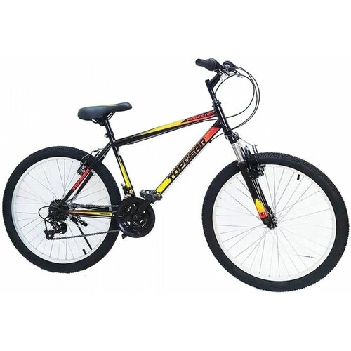 Велосипед TOPGEAR Forester 2021 горный подростковый рама 16 колеса 24 черныйжелтый 157кг вн24139 2351200₽