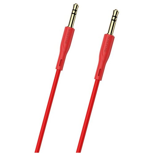 Кабель AUX 1M BL1 Borofone красный аудио кабель aux borofone bl1 audiolink белый