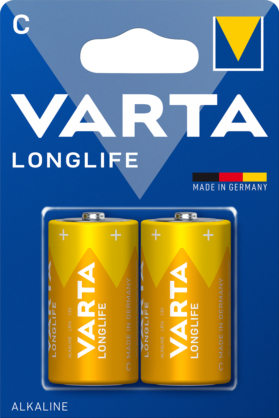 Батарейка VARTA LONGLIFE LR14 C BL2 - (блистер 2шт)