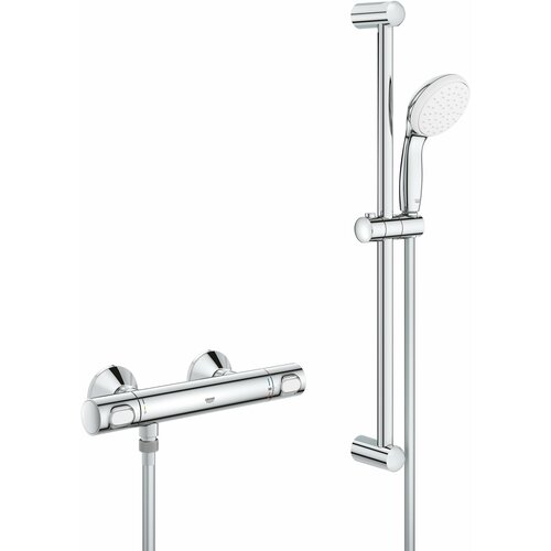 Термостат для душа GROHE Grohtherm 500, с душевым гарнитуром, хром (34796000)