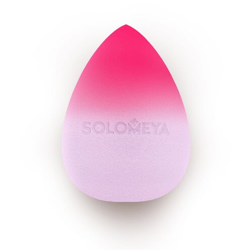 Solomeya Косметический спонж для макияжа, меняющий цвет Purple-pink solomeya спонж purple pink косметический для макияжа меняющий цвет 1 шт