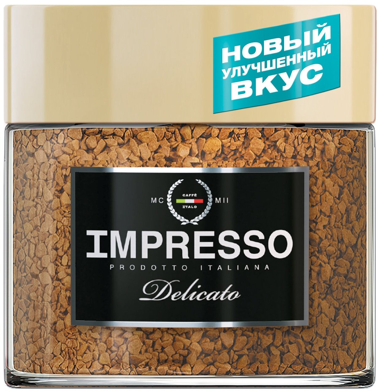 Кофе растворимый Impresso Delicato сублимированный, стеклянная банка, 100 г