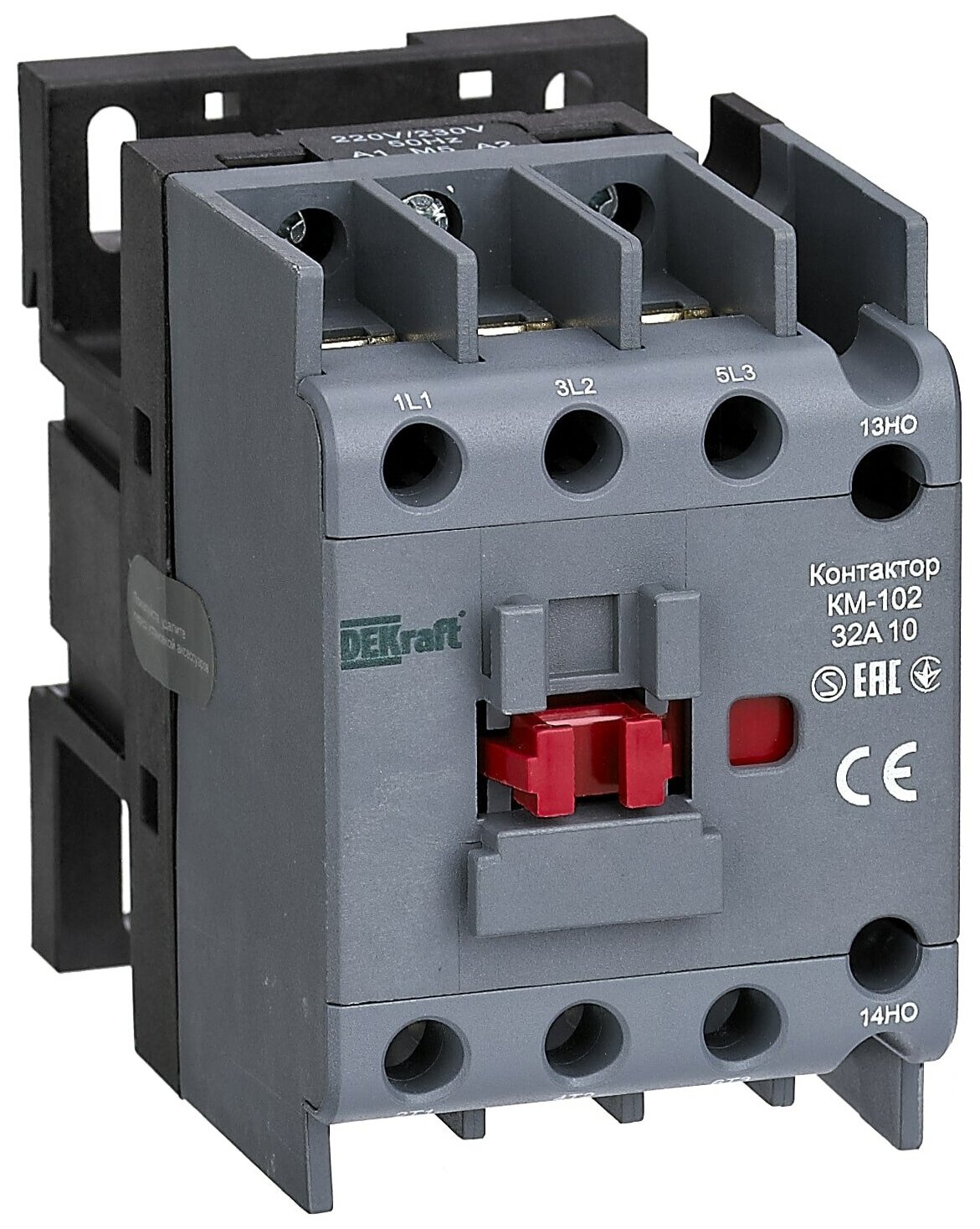 Контактор 32А 220В/230В АС3 АС4 1НО КМ-102 DEKraft Schneider Electric, 22005DEK