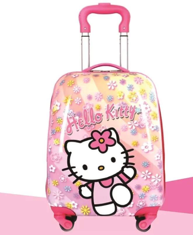 Детский чемодан Hello Kitty с цветочками 45х30х20см 