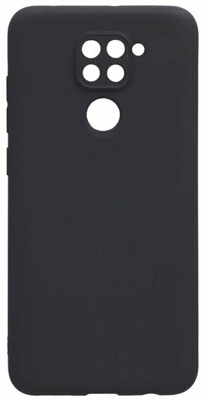 Чехол матовый для Xiaomi Redmi Note 9, черный