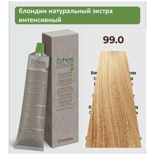 Крем-краска 99.0 Экос Лайн перманентная стойкая для волос Echos Color Vegan ECHOS LINE 100 мл