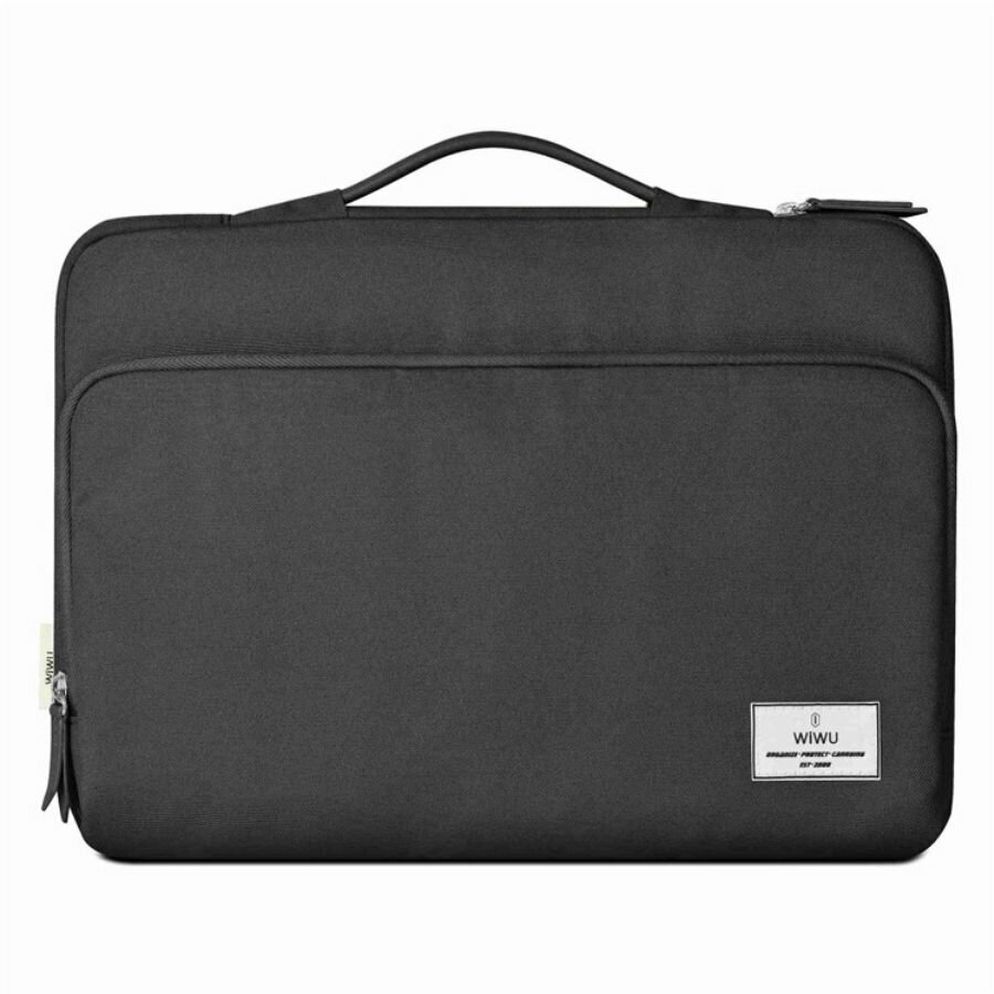 Сумка для ноутбука до 16,2 дюйма мужская, женская WiWU Ora Laptop Sleeve ручная, водонепроницаемая для макбук (Macbook) - Черная