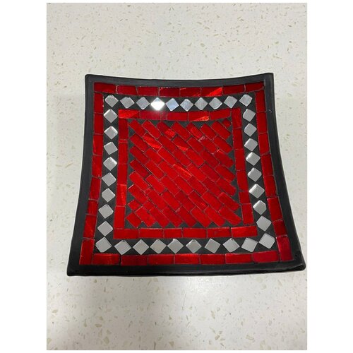 Тарелка сервировочная керамическая ручной работы