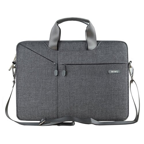 Сумка для ноутбука WiWU City commuter bag 13,3, серый сумка для ноутбука wiwu city commuter bag 11 6 12 черный