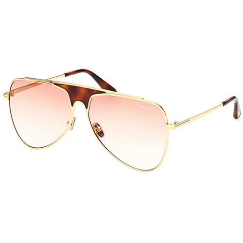 Солнцезащитные очки Tom Ford, золотой солнцезащитные очки tom ford авиаторы оправа металл градиентные золотой