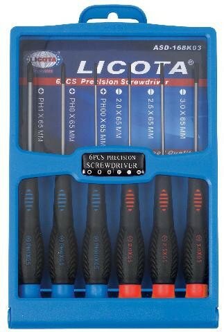 Licota ASD-168K02 Набор отверток Torx для точной механики 6пр. - фото №3