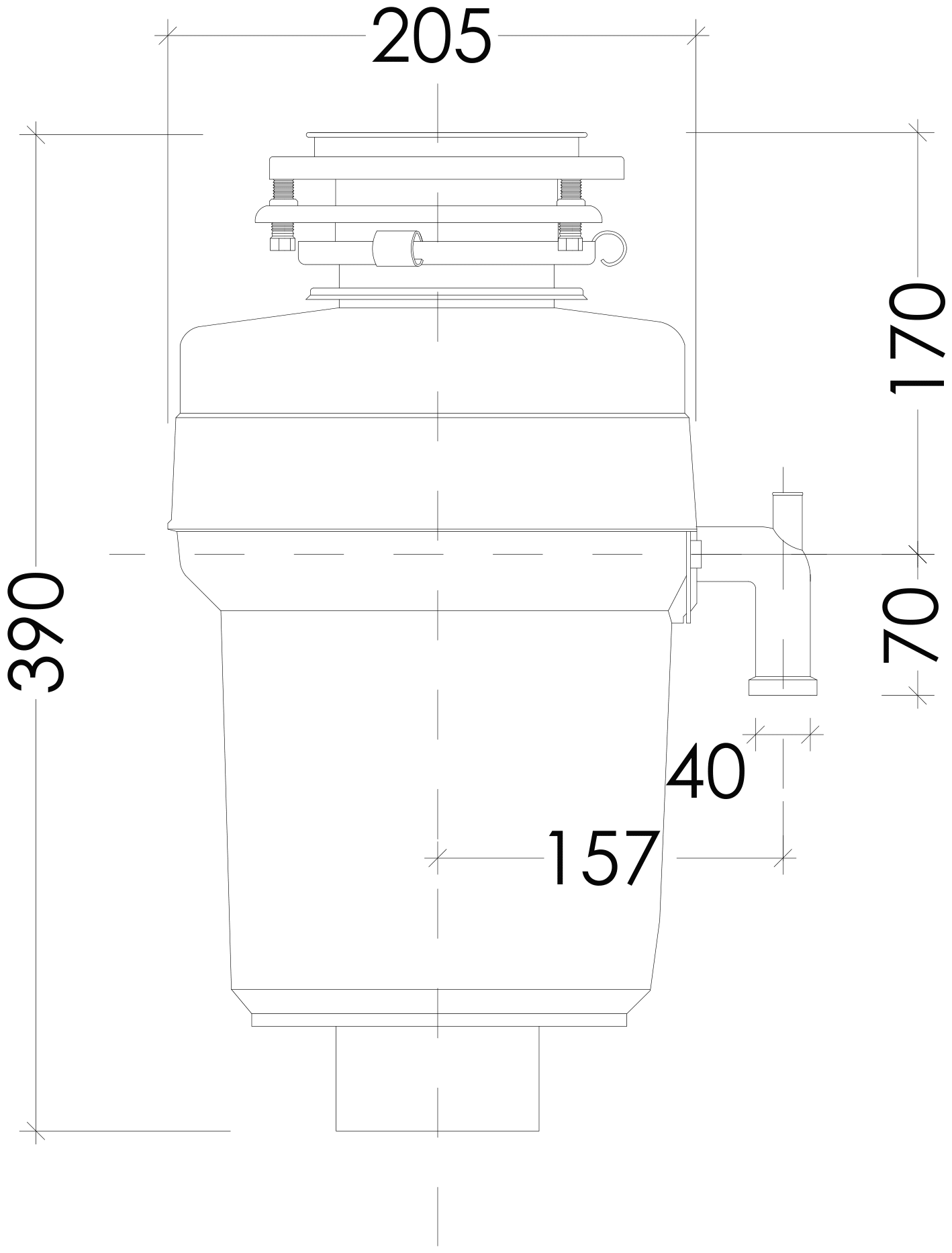 Измельчитель пищевых отходов Sink Helper Premium H-40 - фотография № 5