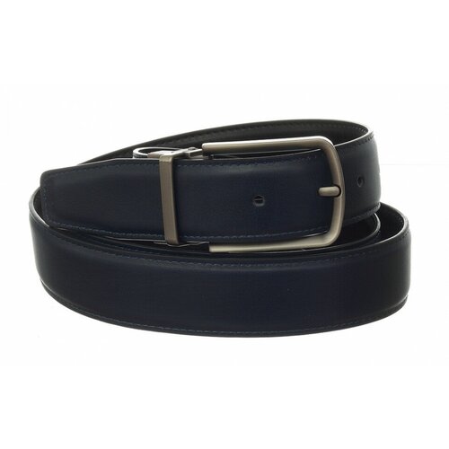 фото Мужской кожаный двусторонний ремень bruno perri 1#/8#/1-6/135 синий-черный