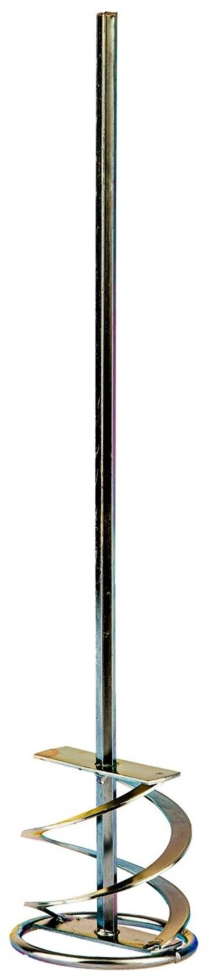 Миксер для красок и штукатурных смесей, 80 х 400 мм, оцинкованный, шестигранный хвостовик 8 мм Denzel