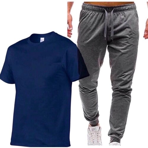 фото Футболка , размер 52, синий нет бренда