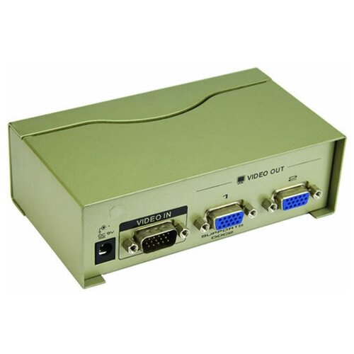 фото Разветвитель vga-сигнала vcom vds8015 hd15f/2x15f, 1 компьютер - 2 монитора