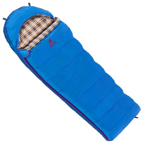 спальный мешок btrace hover правый серый синий Спальный мешок BTrace Duvet (серый/синий) правый