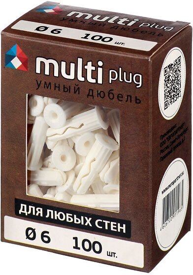 Дюбель нейлоновый MULTI Plug 6x25 мм, 100 шт Европартнер - фото №18