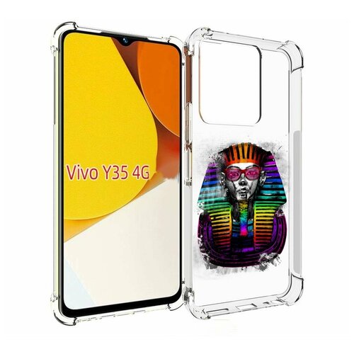 Чехол MyPads модная богиня для Vivo Y35 4G 2022 / Vivo Y22 задняя-панель-накладка-бампер