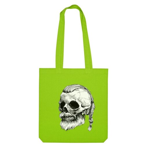 Сумка шоппер Us Basic, зеленый mafia skull