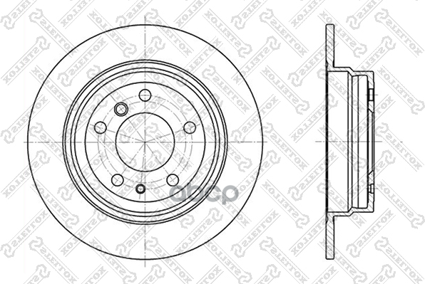 6020-1520-Sx_диск Тормозной Задний! Bmw E34 2.0-3.5 M20-M30/M43-M60 87> Stellox арт. 60201520SX