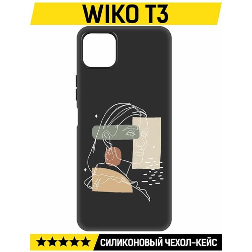 Чехол-накладка Krutoff Soft Case Уверенность для Wiko T3 черный чехол накладка krutoff soft case выжил в 2020 м для wiko t3 черный