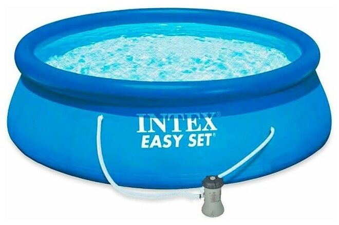 Надувной бассейн Easy Set, 396х84 см + фильтр-насос 220 В, INTEX (от 6 лет) (28142NP)