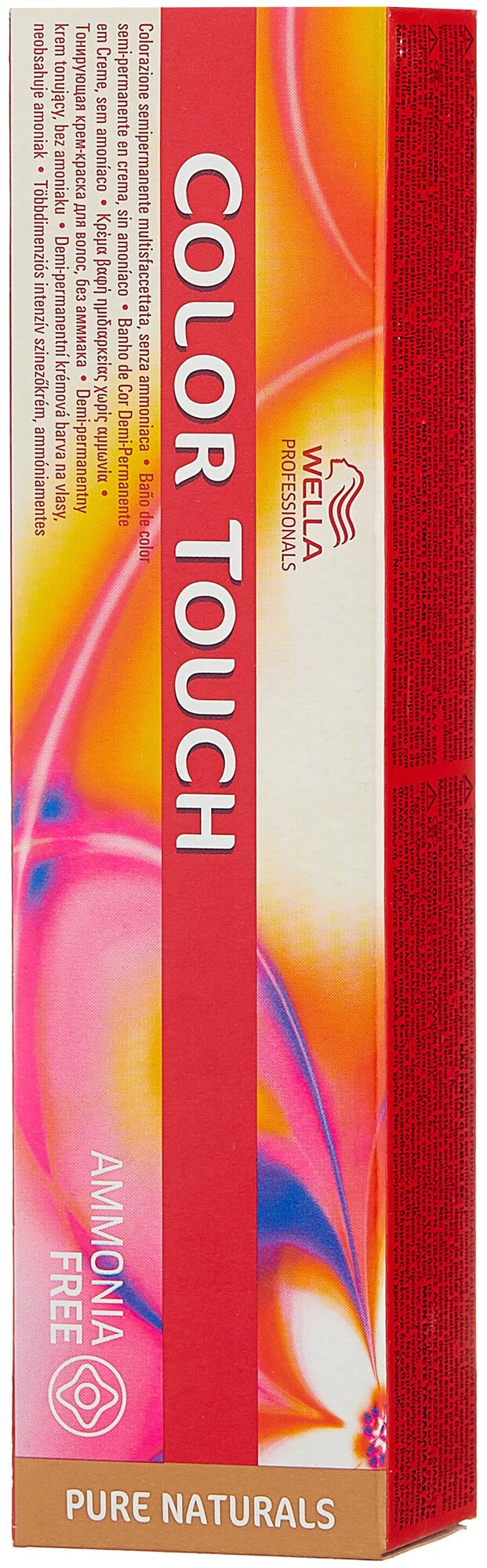 Wella Professionals Color Touch Pure Naturals крем-краска для волос, 4/0 Коричневый, 60 мл