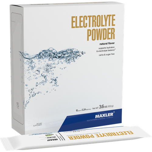 Электролиты порционные Maxler Electrolyte Powder ( 15 шт. по 6,8 гр.) - Натуральный