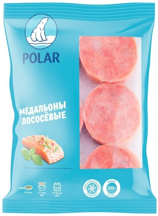 Медальоны Polar лососевые 300г