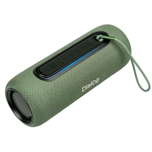 Dialog Progressive AP-11 GREEN - акуст. колонка-труба, 1.0, 12W RMS, Bluetooth, FM+USB reader