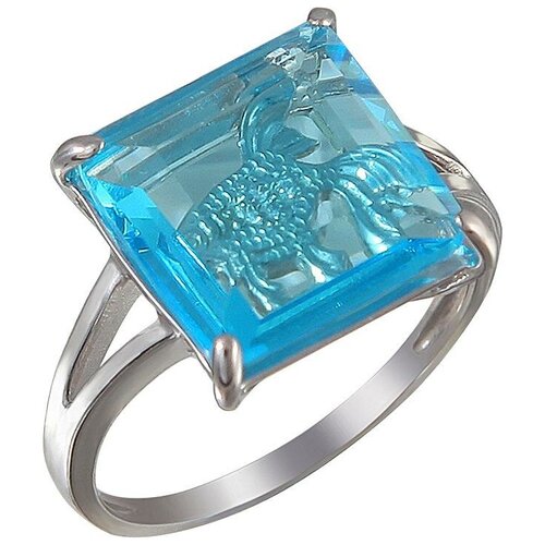 фото Эстет кольцо с алпанитом и фианитами из серебра с16к253274, размер 17.5