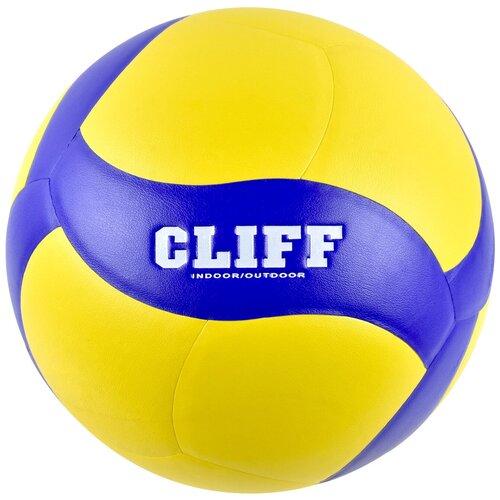 фото Мяч волейбольный cliff v320w, 5 размер, pu, желто-синий