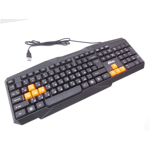 USB Клавиатура Ritmix оранжевые игровые клавиши