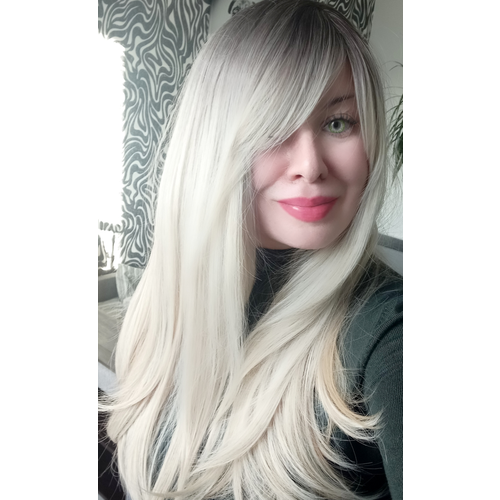 Парик длинный блонд с чёлкой естественный матовый парик короткий стрижка пикси чёрный смесь волос с натуральными