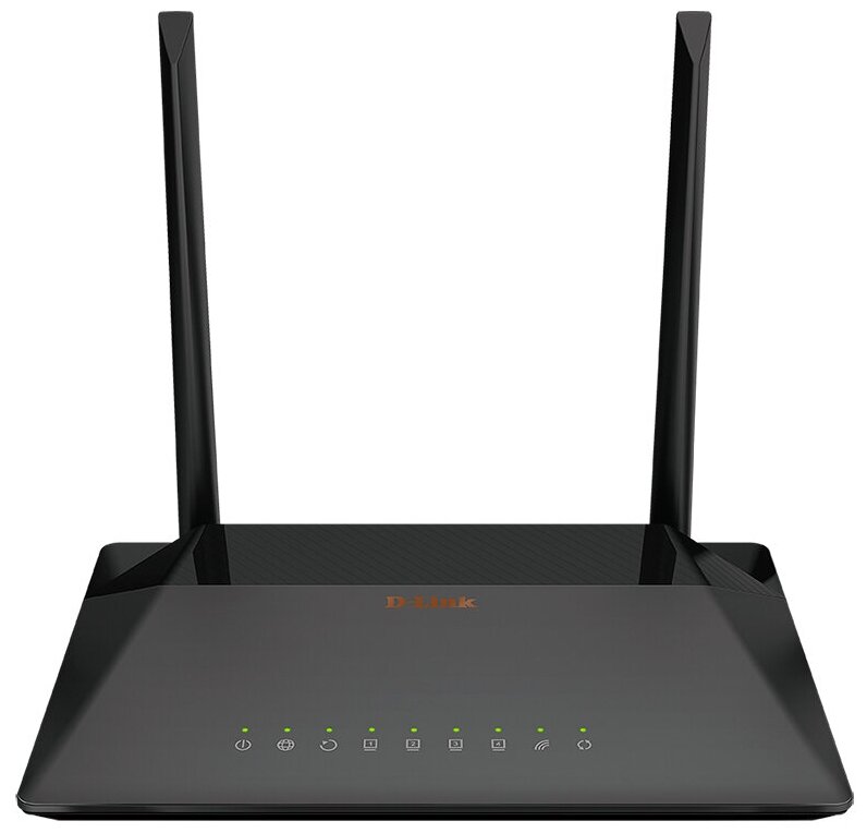 Беспроводной маршрутизатор VDSL D-Link DSL-224/R1A 802.11bgn 300Mbps 2.4 ГГц 4xLAN черный