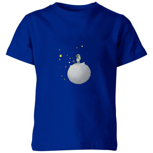 Футболка Us Basic, размер 4, синий сумка маленький принц космонавт желтый