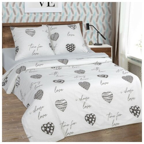 фото Постельное белье сем. поплин про любовь арт-дизайн