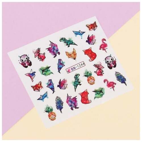 Слайдер - дизайн для ногтей «Акварельная графика»