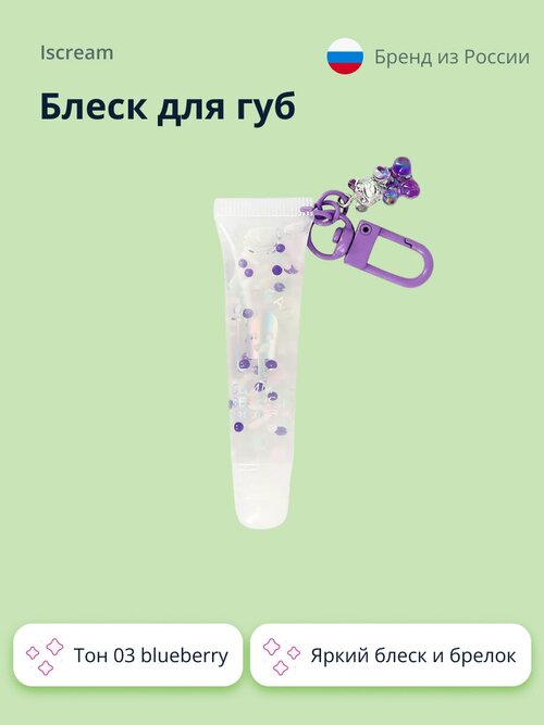 Блеск для губ `ISCREAM` GUMMY BEARS тон 03 blueberry