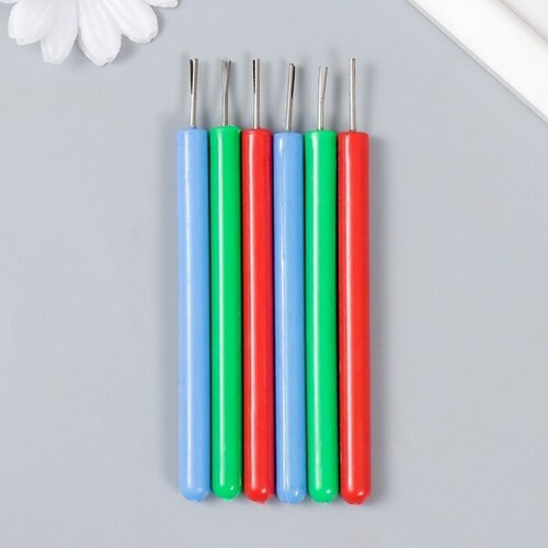 Инструмент для квиллинга с пластиковой ручкой микс разрез 08 см длина 11 см 400₽