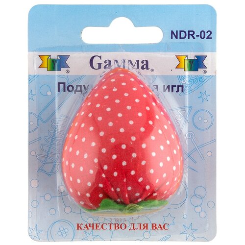 Игольница Gamma NDR-02 Клубничка, красный/белый/зеленый