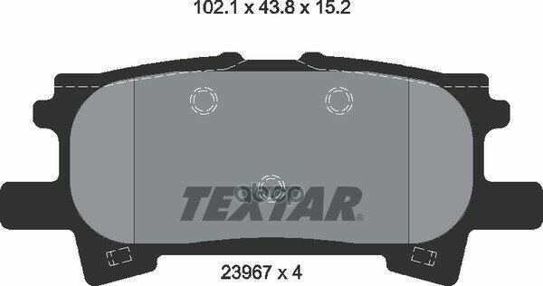 Колодки Зад. lexus Rx30003=> Textar арт. 2396701