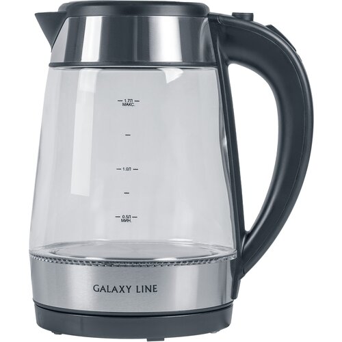 Чайник электрический 17Л 2200ВТ диск стекло LED подсветка съемн фильтр Чнерж GALAXY LINE новинка 344300₽