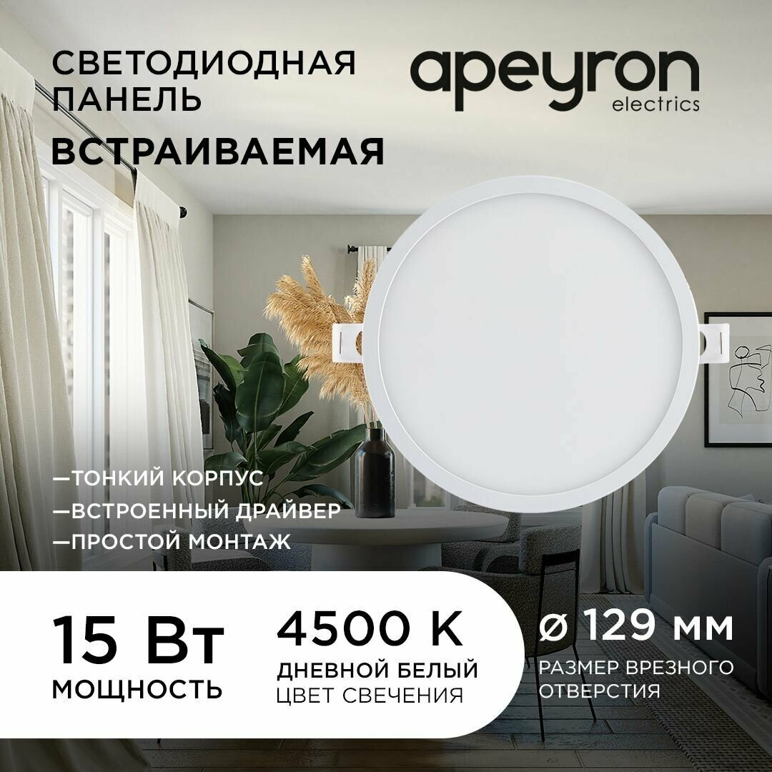 Встраиваемая светодиодная панель Apeyron 06-20