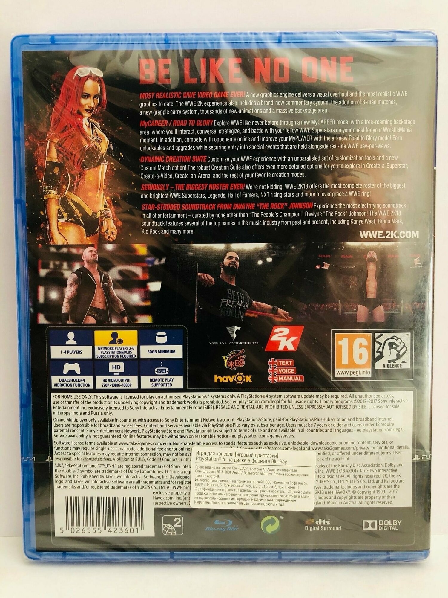WWE 2K18 Игра для PS4 - фото №6