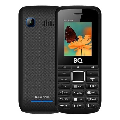 Телефон BQ 1846 One Power, 2 SIM, черный/синий мобильный телефон ark power 4 черный 2 8 32 мб bluetooth