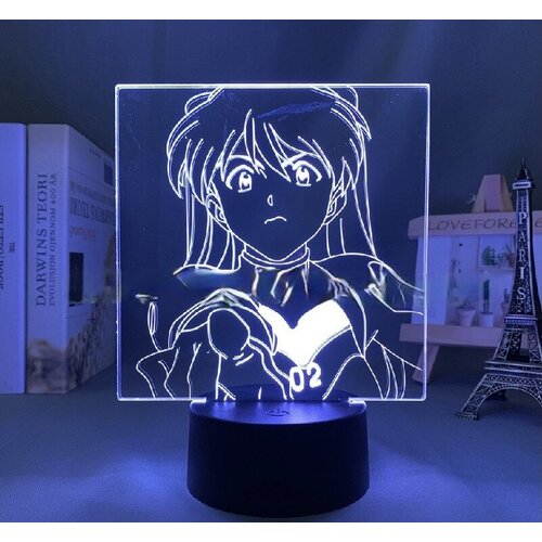 3D Ночник светильник аниме Аска Ленгли 02